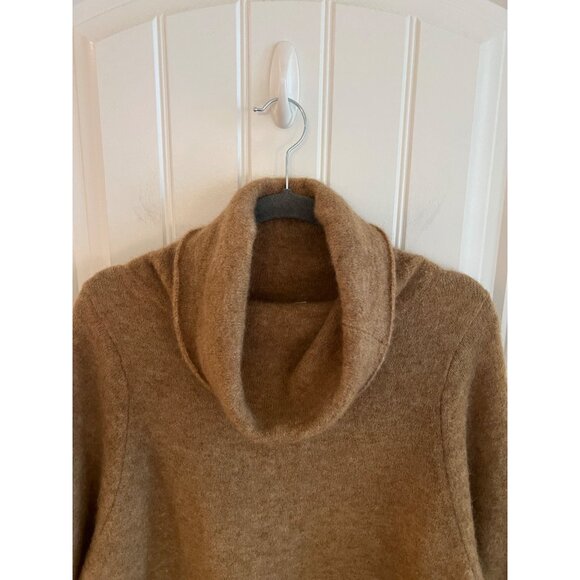 The Group Babaton Womens Adichie Brown Merino Wool Turtleneck Sweater Sz M - Picture 3 of 7